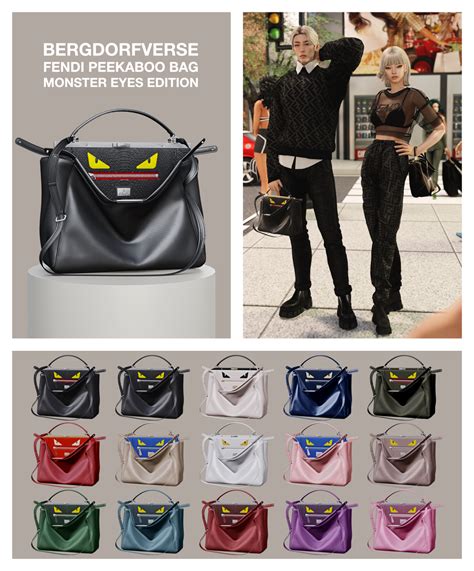 fendi monster eyes peekaboo bag replica|best fendi peekaboo dupes.